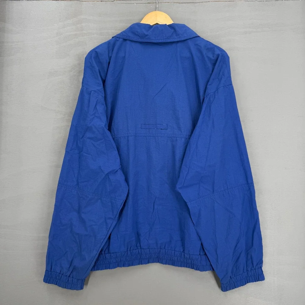 Ocean Pacific Windbreaker Jacket Blue‎ Vintage 90s Surf Pink Logo XL